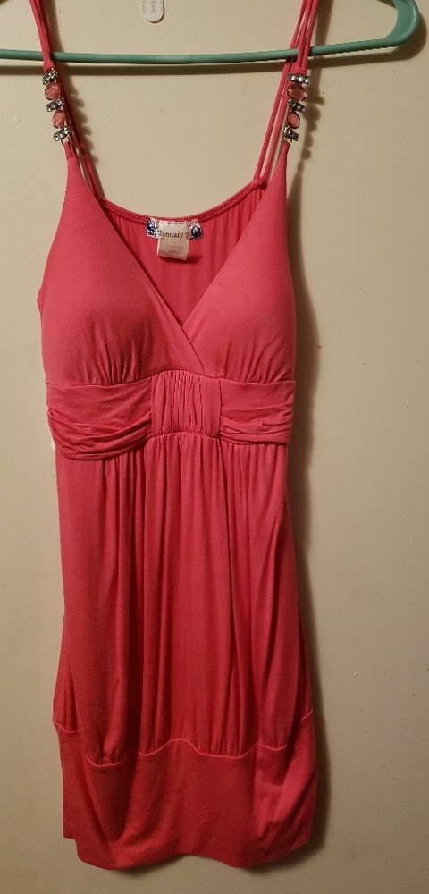 Pink mini dress